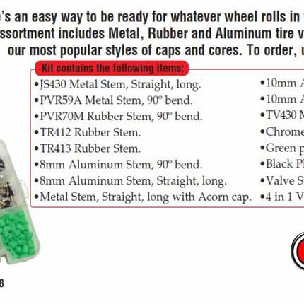 Tyre Valve Assorment Kit