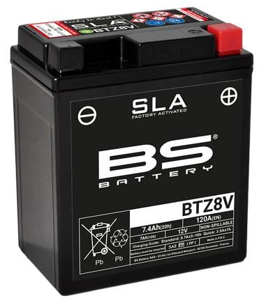 Battery BTZ8V 12V Ma.free, Bs Sla Sealed BTZ8V