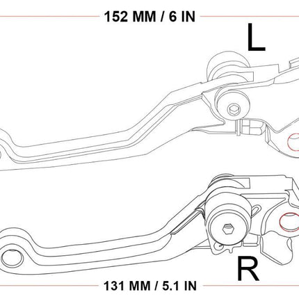 Flexi Clutch & Brake Lever YZ85 15-22, yamaha CNC Billet Foldable Pivot 1SS-83912-00-00 5MV-83922-00-00