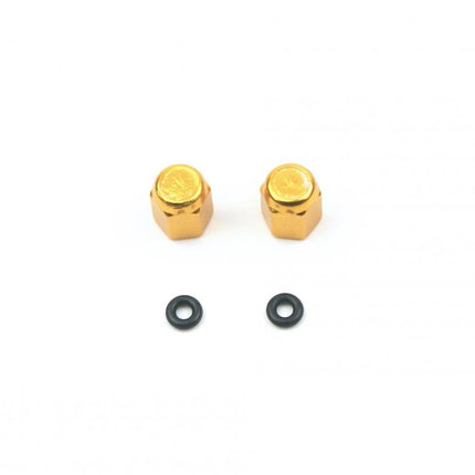 Alloy Valve Cap Set Gold