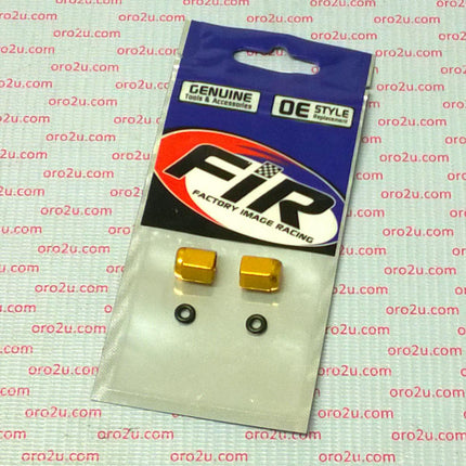 Alloy Valve Cap Set Gold