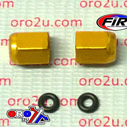Alloy Valve Cap Set Gold