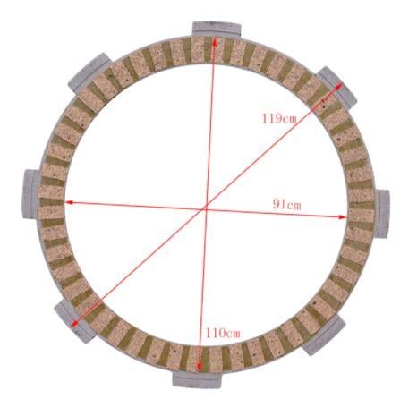 Clutch Friction Plates 6PCS 75-19 Honda Kawasaki Cbr Cg Cb Cbf CRF CR Sl Trx Clr Cm Ca Xl Xlr Xr Ctx Kmx