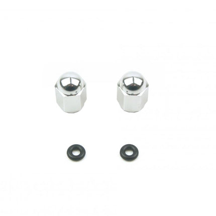Alloy Valve Cap Set Silver