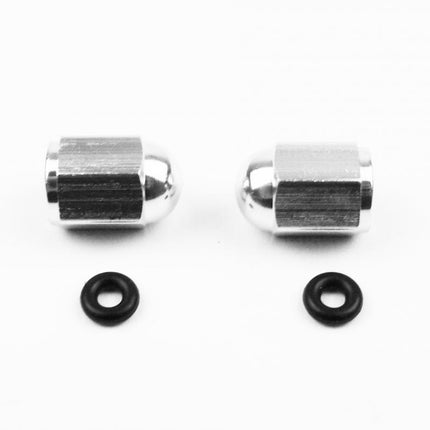 Alloy Valve Cap Set Silver