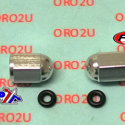 Alloy Valve Cap Set Silver