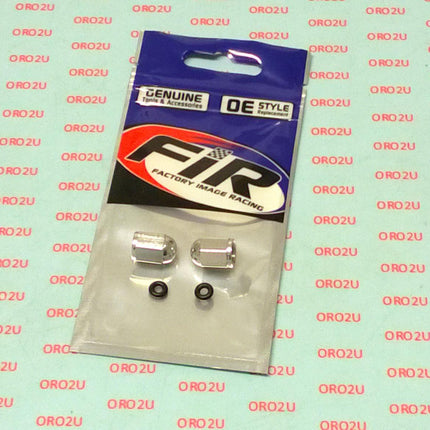 Alloy Valve Cap Set Silver