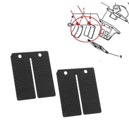 Reed Valve Carbon Fibre 2PCS, 345-13613-70-00 / Yamaha, DT100 DT125 DT175 RD350 RD300 RD250 RD400 RT180 TY250 YZ60