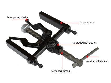 3 Jaw Inner Bearing Gear Puller Bearing Gear Removal Tool