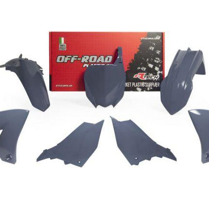 Plastic KIT/5 2022-25 YZ125/250 Quantum Grey, Rtech R-KITYZ0-GR0-022