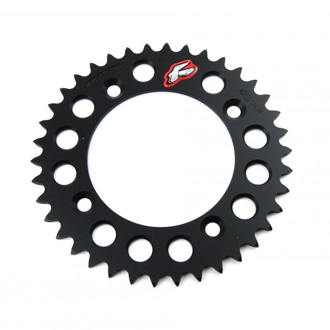 Rear Sprocket Renthal 491, KTM 50 2014 38T Black, 491--415-38P-BK
