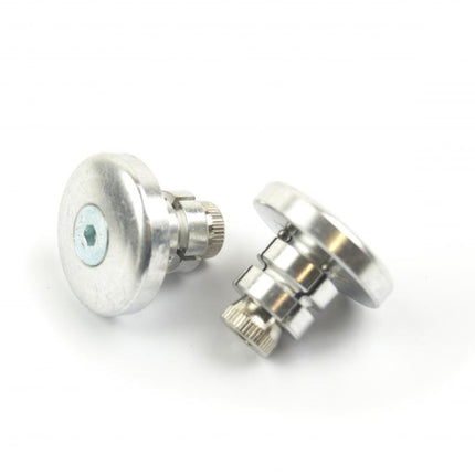 Bar Ends 18mm Silver