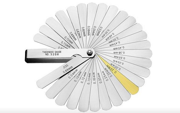 Feeler Gauge 32 Blade Metric And Imperial 0.04–0.88mm