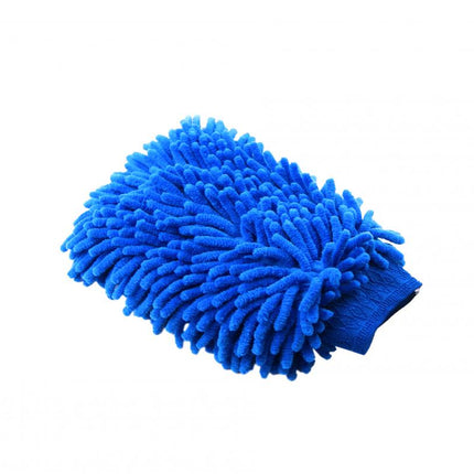 Cleaning 2-IN-1 Microfibre Wash Mit, Long-pile Chenille & Sponge / Rag / Cloth