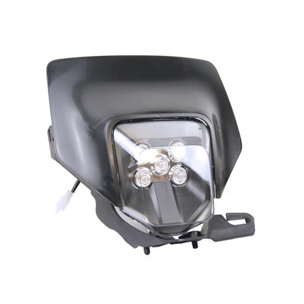 Front LED Headlight Husqvarna Dirt Racing Black