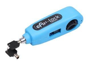 Handlebar Grip Lever Lock – Blue – Anti Theft Safety Device