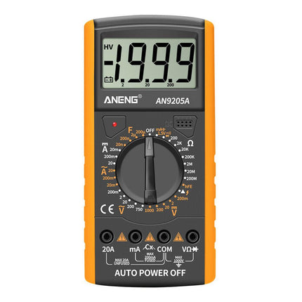 Digital Multimeter 3 1/2 LCD Display, Voltmeter Ammeter Resistance Tester