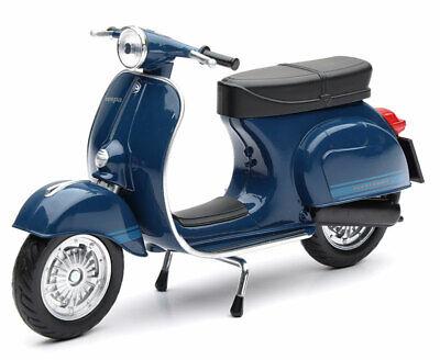 Model Die Cast Vespa 125 Primavera ET3, Metallic Blue, Scale 1:12, Newray 57853B