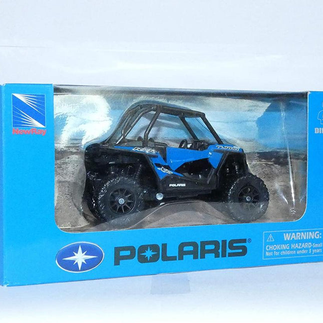 Model Die Cast Polaris Rzr XP1000 Eps, Blue And Black, Scale: 1:30, Newray 07343