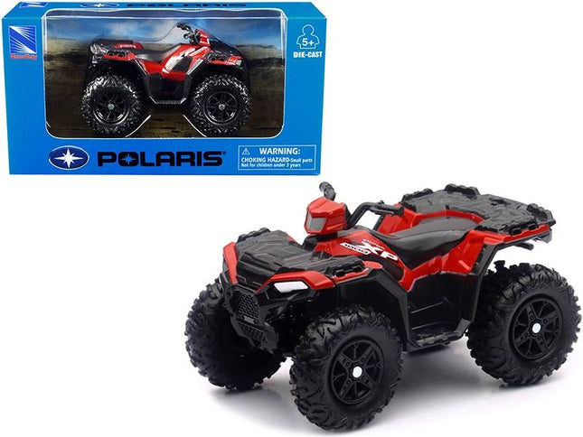 Model Die Cast Polaris Sportsman, XP1000 2018, Red & Black, Scale: 1:30, Newray 07363