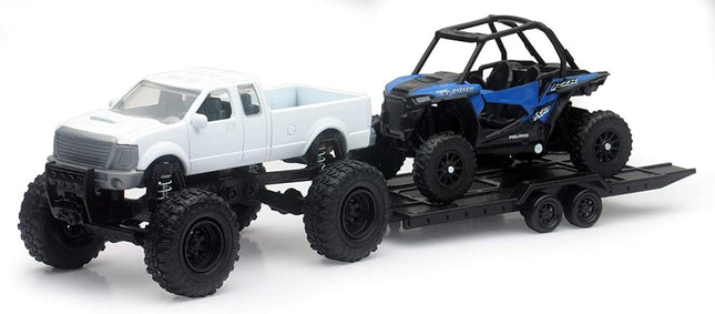 Model Die Cast Offroad Pick Up, With Polaris Rzr XP1000 Eps, Scale 1:32, Newray 50066