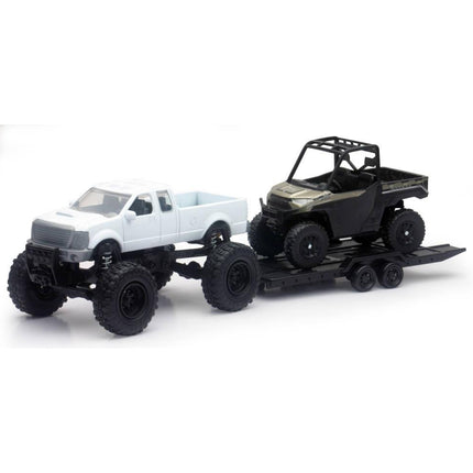Model Die Cast Offroad Pick Up, With Polaris Ranger XP1000 Eps, Scale 1:32, Newray 50076