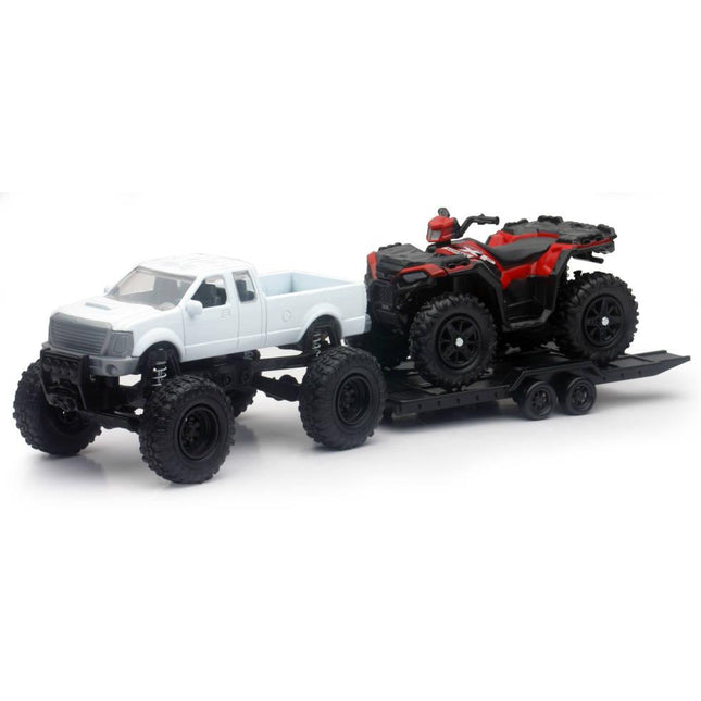 Model Die Cast Offroad Pick Up, With Polaris Sportsman XP1000 Eps, Scale 1:32, Newray 50086