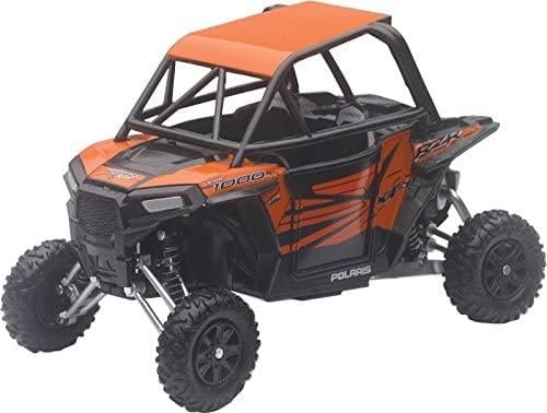 Model Die Cast Polaris Rzr XP1000, Orange & Black, Scale 1:18, Newray 57823