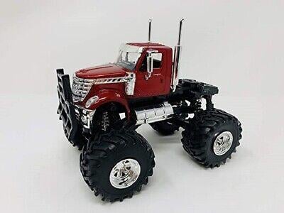 Model Die Cast International Lonestar, Truck, Red And Black, Scale 1:43, Newray 54576