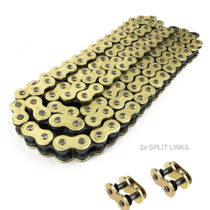 Thc 525UO Heavy Duty O-ring Drive Chain Gold 124 Link