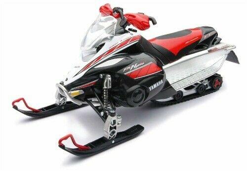 Model Die Cast Yamaha Fx, Snowmobile, Red & Black, Scale 1:12, Newray 42893A
