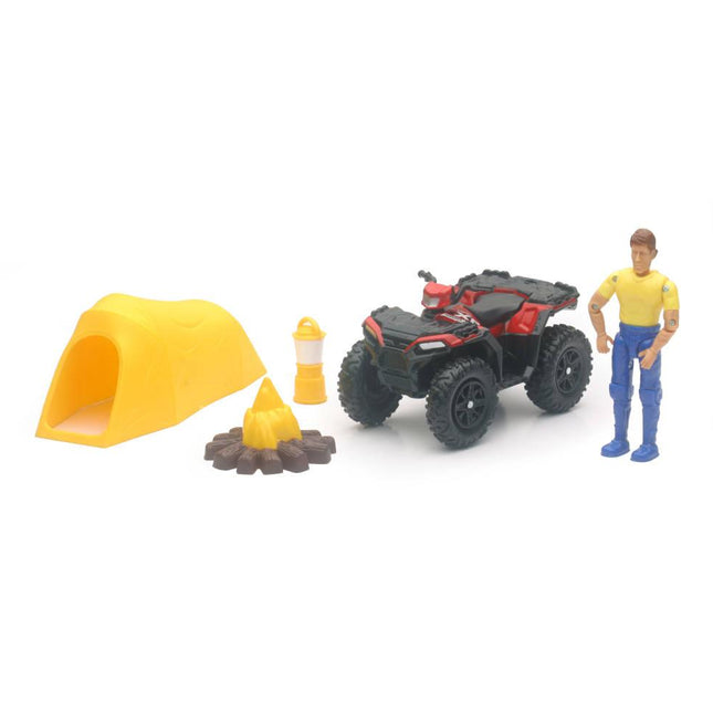 Model Polaris Sportsman XP1000, And Camping Set, Scale N/a, Newray SS-37436