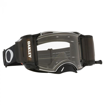 Oakley Airbrake MX Tuff Blocks Black/gunmetal, Clear Lens Oa OO7046-C0, Includes Roll Offs, Oa OO7046-C0