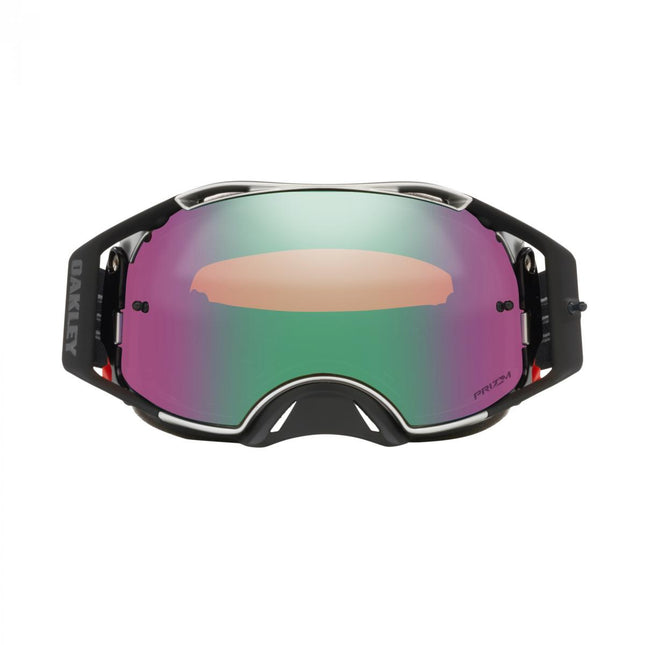 Oakley Airbrake MX Tuff Blocks Black/gunmetal, Prizm MX Jade Lens Oa OO7046-C1, Oa OO7046-C1