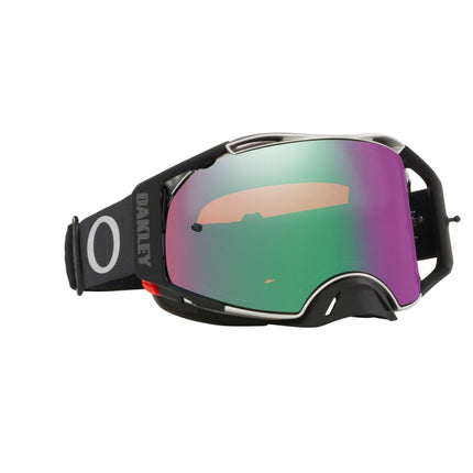 Oakley Airbrake MX Tuff Blocks Black/gunmetal, Prizm MX Jade Lens Oa OO7046-C1, Oa OO7046-C1