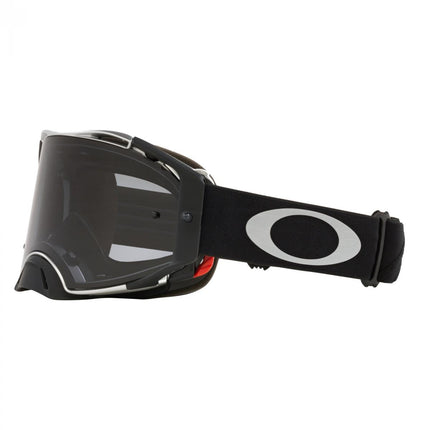 Oakley Airbrake MX Tuff Blocks Black/gunmetal, Dark Grey Lens Oa OO7046-C3, Oa OO7046-C3