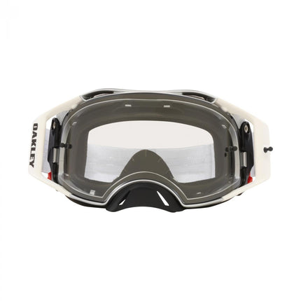 Oakley Airbrake MX Tuff Blocks White, Clear Lens Oa OO7046-C4, Oa OO7046-C4