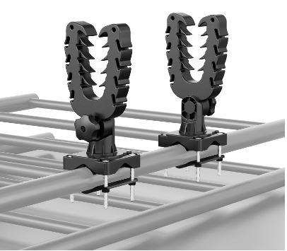 Gun Rack Mount Holder (pair) ATV UTV Universal - Round Or Square Bar Fitment