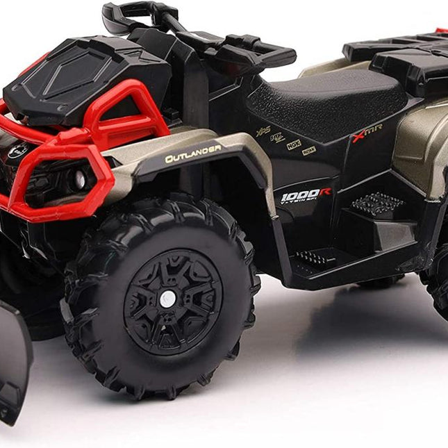 Model Can-am Outlander X Mr, With Snow Plow, Scale 1:20, Newray 07383