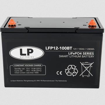Battery Lithium 12V LFP12-100BT 100AH 12V Lithium LiFePO4 11.2Kg L 330 x W 173 x H 212