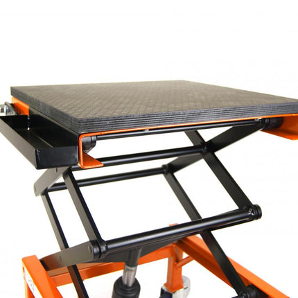 Tagz Wheel About Lift Orange Black Hydraulic Scissor Stand MAX Lift Weight 150KG