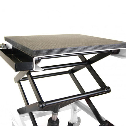 Tagz Wheel About Lift 150KG (freight), White/black Hydraulic Scissor Stand, MAX Lift Weight 150KG