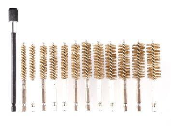 12pcs Brass Polishing Wire Brush Kit Paint Rust Remover Grinding Tool