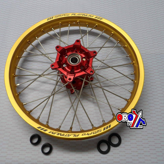 19x2.15 Wheel Hon Gloss Gold/gloss Red, Gloss Gold Rim, Gloss Red Hub MX-9122, SP047.03.81.02.99