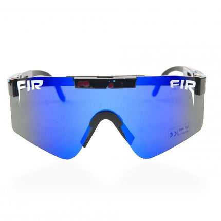 FIR Blue & Black Wrap Around Sunglasses Polarised UV400