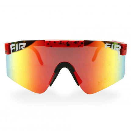 FIR Red & Orange Wrap Around Sunglasses Polarised UV400