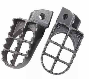 Foot Pegs Steel Black 87-96 Yamaha YZ YZ125 YZ250