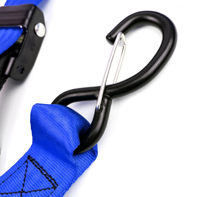 Tie Downs 38mm 1.5 Blue & Black, 500KG