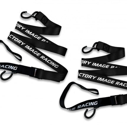 Tie Downs 38mm 1.5 Black & Black, 500KG