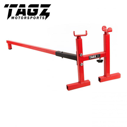 MK2 Left & Right Hand Roll On Stand, Red & Black / Rock And Roll Stand, Classic, Old School Stand